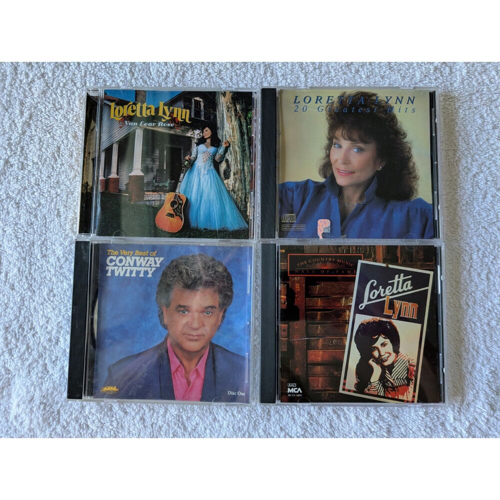 Bundle of 4 (Loretta Lynn (3) & Conway Twitty (1) CD's